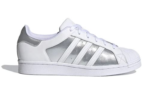 adidas Superstar White Silver Metallic (Women's)